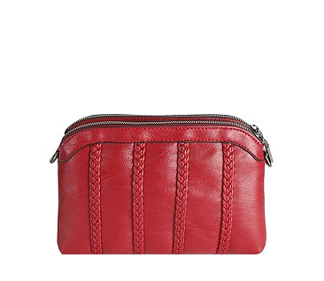 Braided Stripe Crossbody Bag