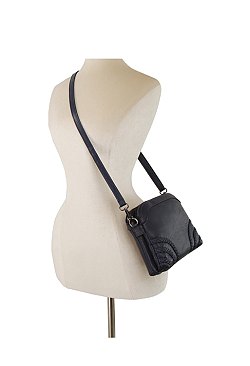 Braided Stripe Crossbody Bag