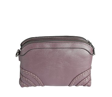 Braided Stripe Crossbody Bag
