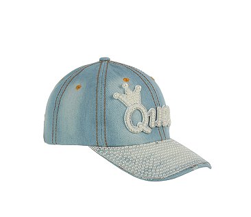 QUEEN Denim Bling Cap