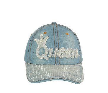 QUEEN Denim Bling Cap
