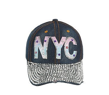 NYC Denim Bling Cap