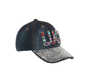 LUCK Denim Bling Cap