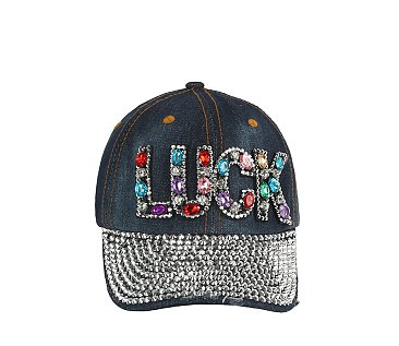 LUCK Denim Bling Cap