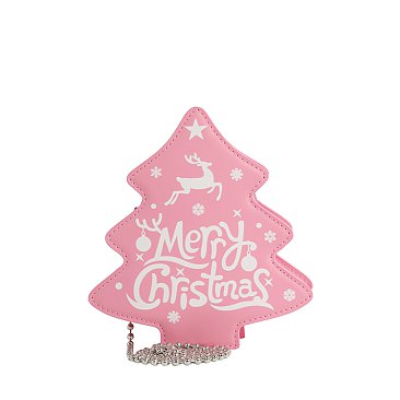 Merry Christmas Tree Crossbody Bag