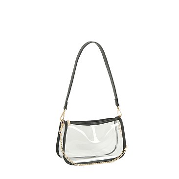 See Thru Chain Link Shoulder Bag