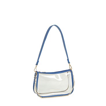 See Thru Chain Link Shoulder Bag
