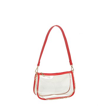 See Thru Chain Link Shoulder Bag