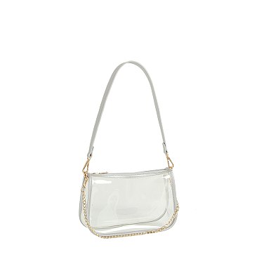 See Thru Chain Link Shoulder Bag