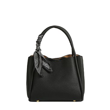 Fashion Scarf Top Handle Satchel
