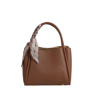 Fashion Scarf Top Handle Satchel