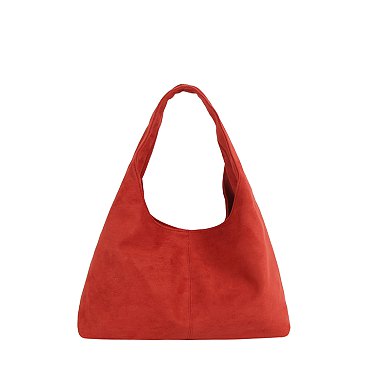 Faux Suede Shoulder Bag