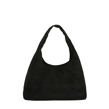 Faux Suede Shoulder Bag