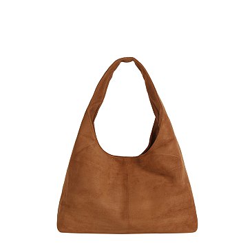 Faux Suede Shoulder Bag