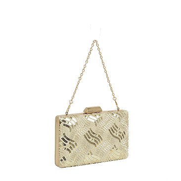 Shimmering Sequin Evening Bag Clutch