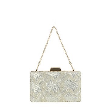 Shimmering Sequin Evening Bag Clutch