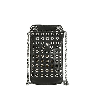 Fashion Rivet Cell Phone Case Crossbody Bag