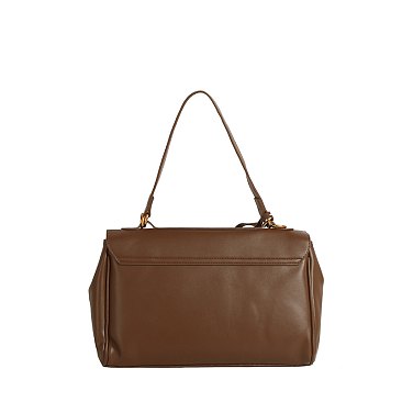 Twist Lock Flap Satchel
