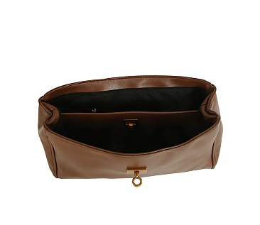 Twist Lock Flap Satchel