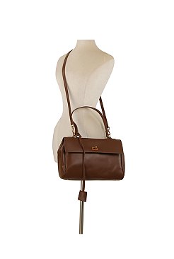 Twist Lock Flap Satchel