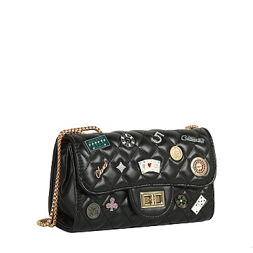 Lucky Charm Quilted Shoulder Bag