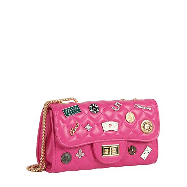 Lucky Charm Quilted Shoulder Bag