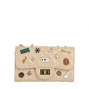 Lucky Charm Quilted Shoulder Bag