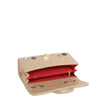 Lucky Charm Quilted Shoulder Bag