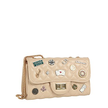 Lucky Charm Quilted Shoulder Bag