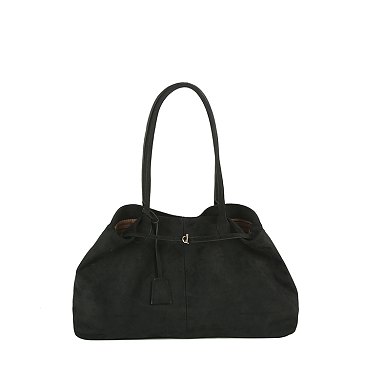 Suede Satchel