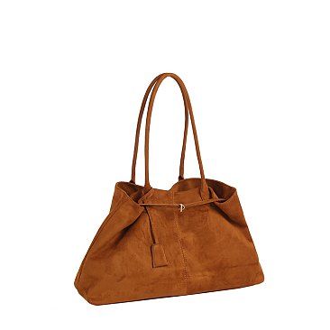 Suede Satchel