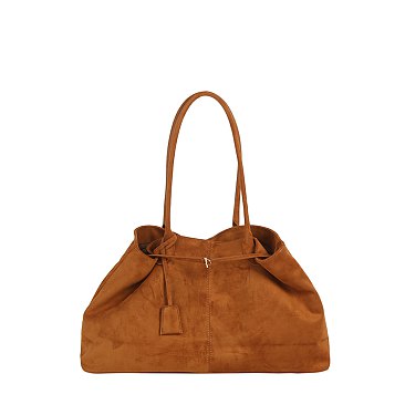 Suede Satchel