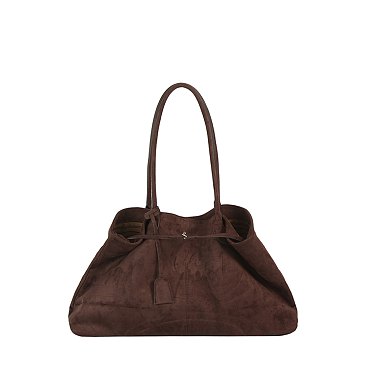 Suede Satchel