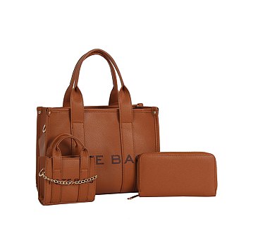 THE TOTE BAG 3-in-1 Tote Satchel Set