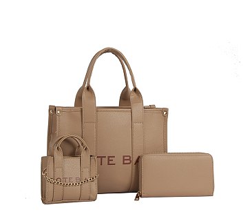 THE TOTE BAG 3-in-1 Tote Satchel Set