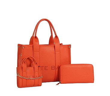 THE TOTE BAG 3-in-1 Tote Satchel Set