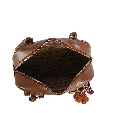 Bag Charm Buckle Pocket Boston Bag