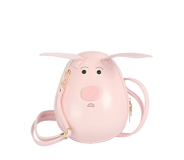 Pink Piglet Crossbody Bag