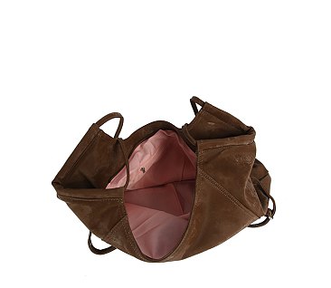 Faux Suede Shoulder Bag