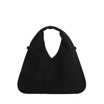 Faux Suede Hobo