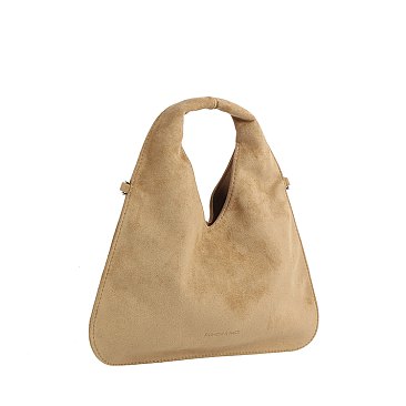 Faux Suede Hobo