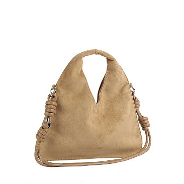 Faux Suede Hobo