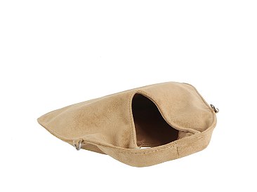 Faux Suede Hobo
