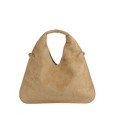 Faux Suede Hobo