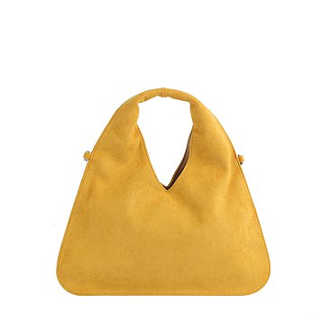 Faux Suede Hobo