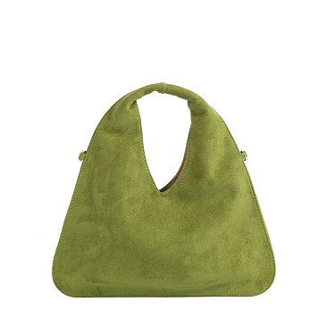 Faux Suede Hobo