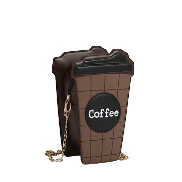 Coffee Cup Crossbody Bag