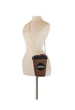 Coffee Cup Crossbody Bag