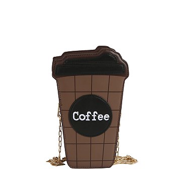 Coffee Cup Crossbody Bag