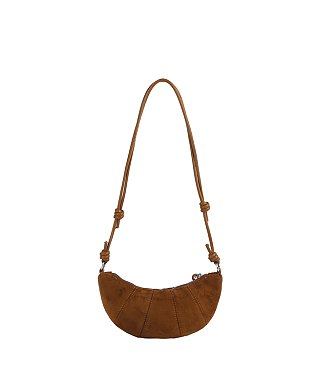 Faux Suede Crossbody Bag